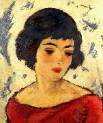 Nicolae Tonitza Cap de fetita, ulei pe carton, oil painting